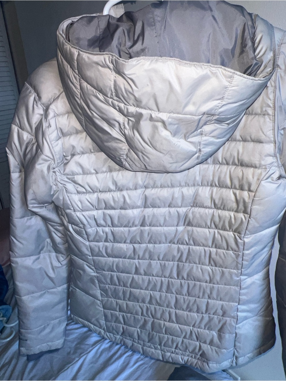Columbia Cream Quilted Hooded Jacket - Picture 7 of 10